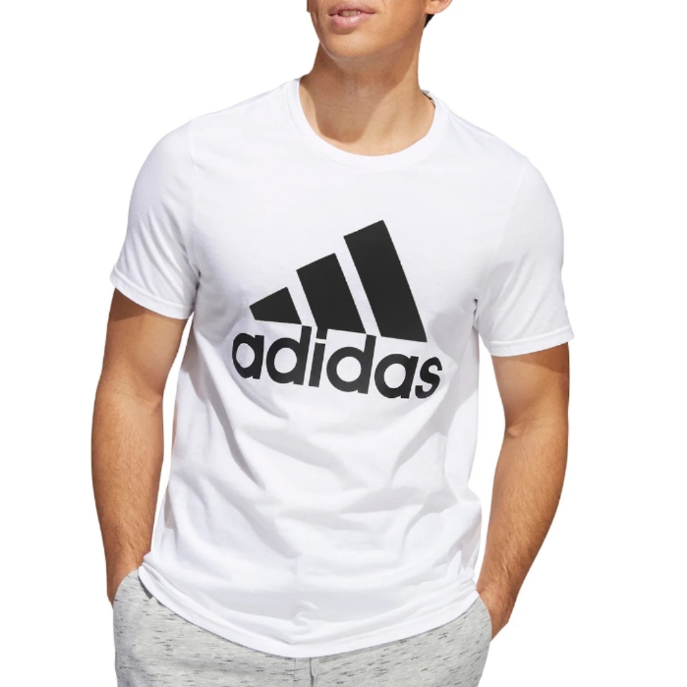 Adidas White/Black Big Logo Big kids (18/20) Top